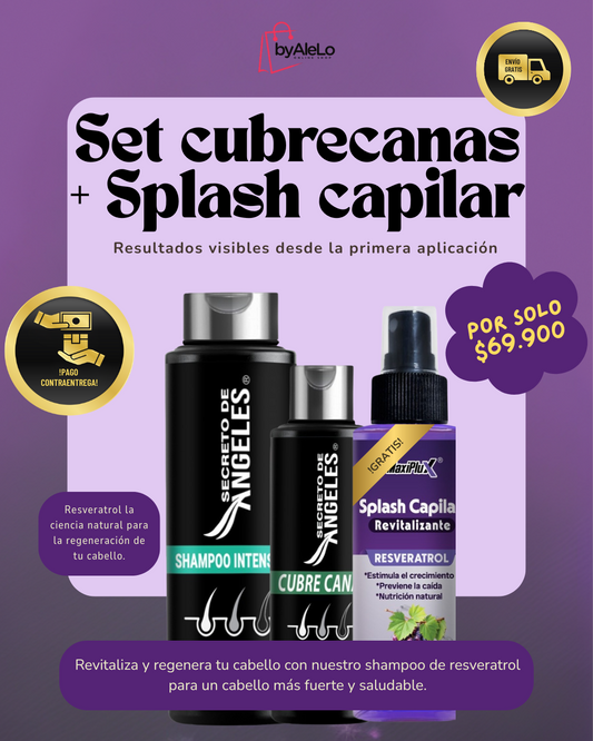 SET CUBRECANAS + SPLASH CAPILAR RESVERATROL